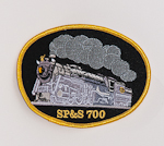Photo of Patch with SP&S 700 Steam Locomotive