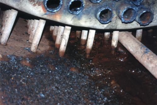 Photo inside boiler