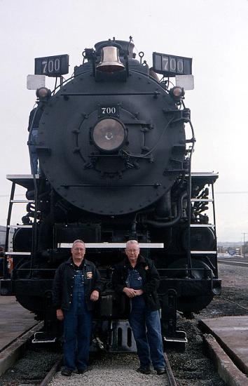 Jim Abney and Greg Kamholz in front of 700