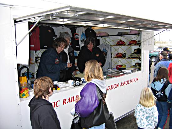 concessions crew selling from concessions trailer