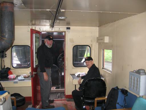 inside caboose