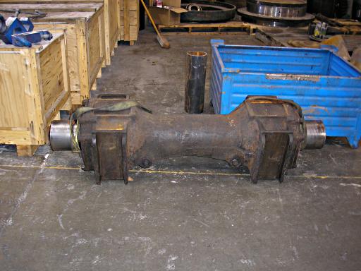 axle on shop floor