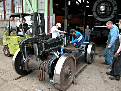 side frame on axle