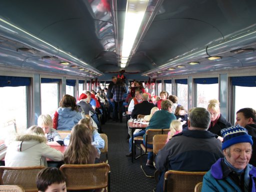 inside passenger car