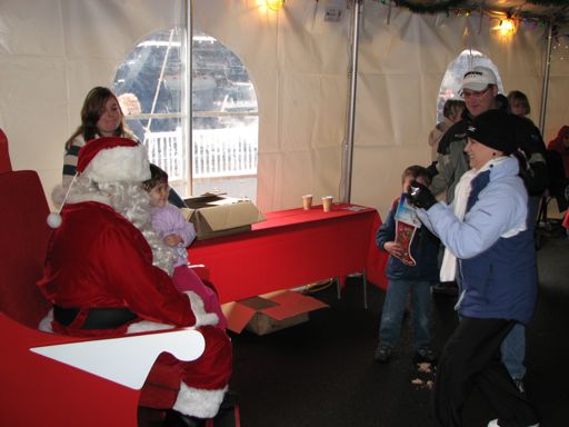 Santa in Vancouver Terminal