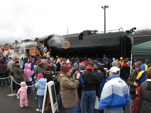 BNSF crowd in Vancouver Terminal